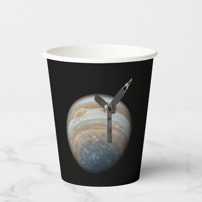 Juno Spacecraft at Planet Jupiter Paper Cups (Front)