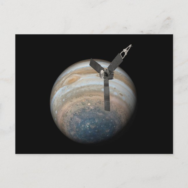 Juno Spacecraft at Planet Jupiter Postcard (Front)
