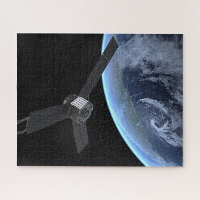Juno Spacecraft During Its Earth Flyby Jigsaw Puzzle (Horizontal)