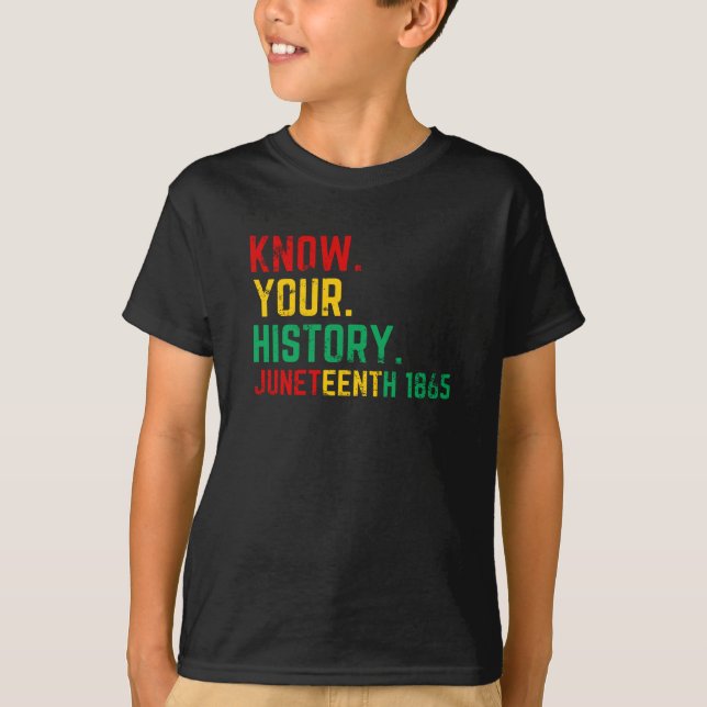 Junteenth Know Your History T-Shirt (Front)