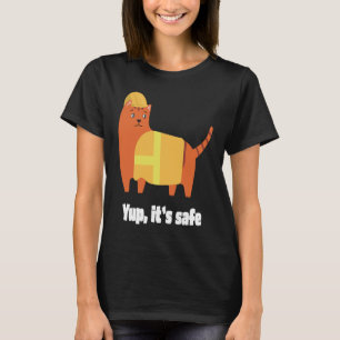 Jup It's safe Cat in High Visibility Vest and Hel T-Shirt