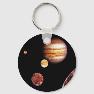Jupiter and Her Moons Key Ring
