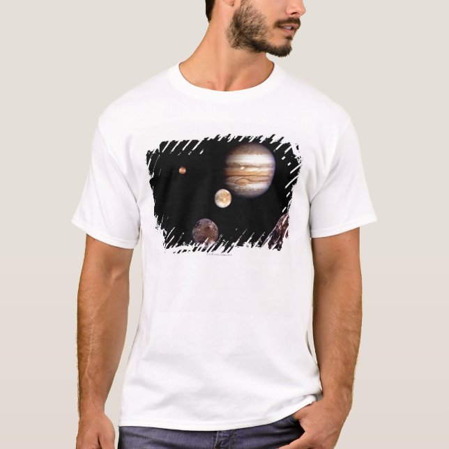 Jupiter and its Moons T-Shirt (Front)