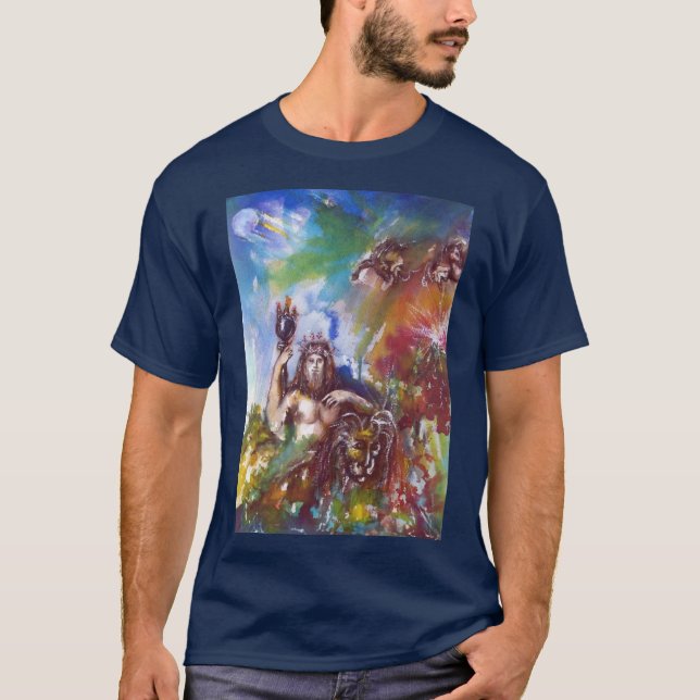 JUPITER AND LION Watercolor T-Shirt (Front)