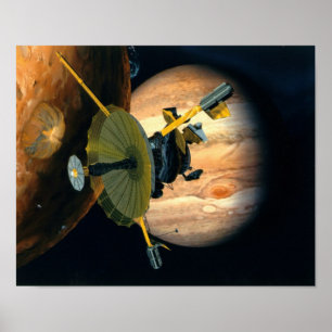 Jupiter and Lo Galileo probe Poster