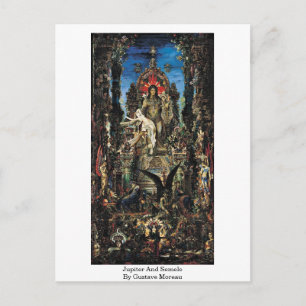Jupiter And Semele By Gustave Moreau Postcard