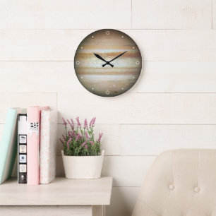 Jupiter Elegant Planet Solar System Sagittarius Large Clock