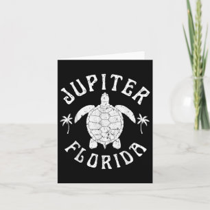 Jupiter Florida Beach Sea Turtle Summer Vacation  Card