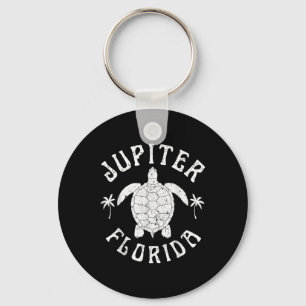 Jupiter Florida Beach Sea Turtle Summer Vacation Key Ring