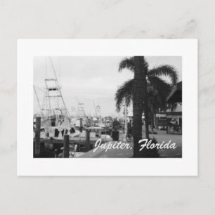 Jupiter, Florida Boat Dock photo postcard