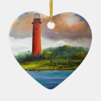 Jupiter Florida Lighthouse Ceramic Tree Decoration