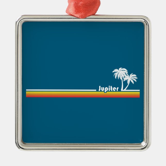 Jupiter Florida Metal Ornament (Front)