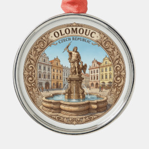 Jupiter Fountain, Dolní náměstí, Olomouc Keepsake Metal Ornament