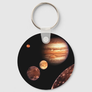 Jupiter Galilean Moons Space & Astronomy Gifts Key Ring