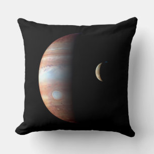 Jupiter Gas Giant Planet & Io Galilean Moon Cushion