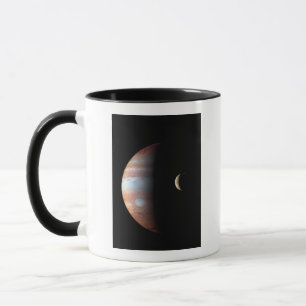 Jupiter Gas Giant Planet & Io Galilean Moon Mug