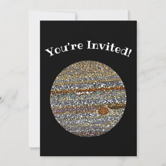 Jupiter In Dots Invitation