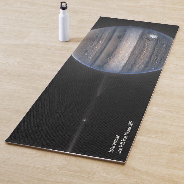 Jupiter in Infrared, James Webb Space Telescope Yoga Mat (In Situ)