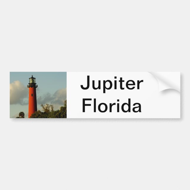 Jupiter Inlet Lighthouse Bumper Sticker (Front)