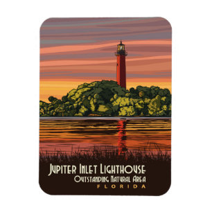 Jupiter Inlet Lighthouse Magnet