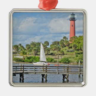 Jupiter Inlet Lighthouse Metal Ornament