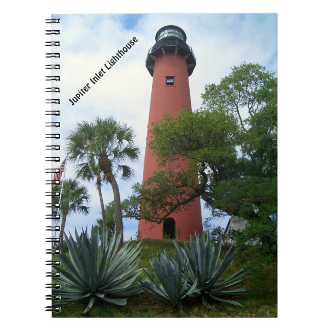 Jupiter Inlet Lighthouse & Museum Jupiter Florida Notebook (Front)
