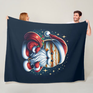 Jupiter Jolly Old St. Nick Santa Claus Astrology Fleece Blanket