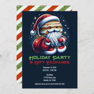 Jupiter Jolly Old St. Nick Santa Claus Holiday Invitation