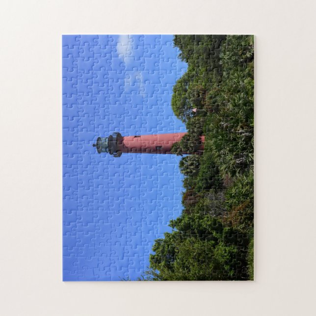 Jupiter Lighthouse in Jupiter Florida created into Jigsaw Puzzle (Vertical)