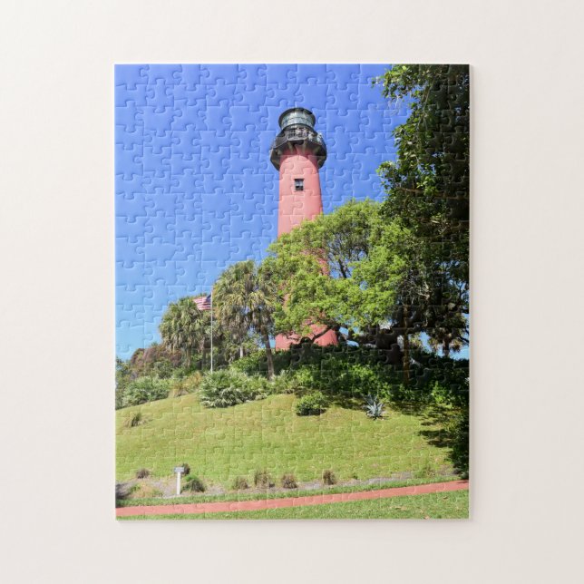 Jupiter Lighthouse on a  Jigsaw Puzzle (Vertical)