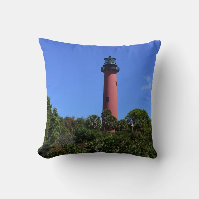 Jupiter Lighthouse Photo on a  Cushion (Front)
