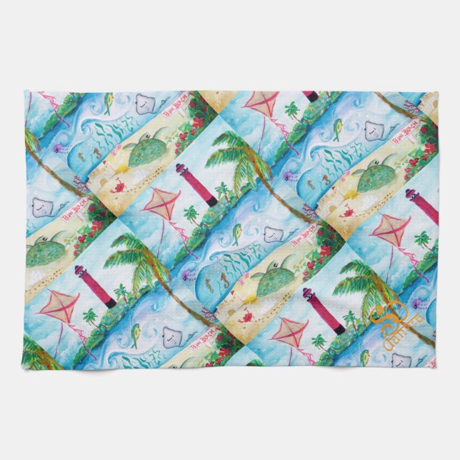 Jupiter Lighthouse Tea Towel (Horizontal)