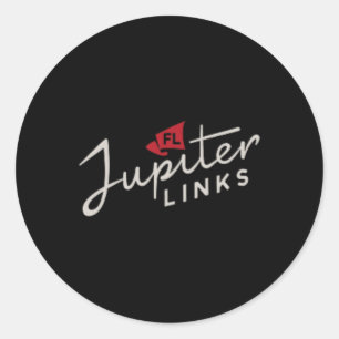 Jupiter Links Golf Club Tgl Frontback Officially L Classic Round Sticker