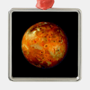 Jupiter Moon Io Space NASA Metal Ornament