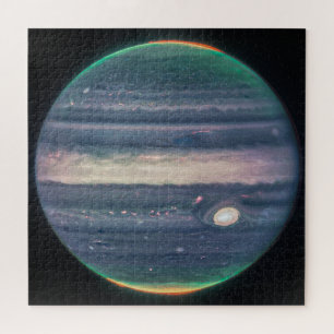 Jupiter Neon Glows   NIRCam   JWST Jigsaw Puzzle