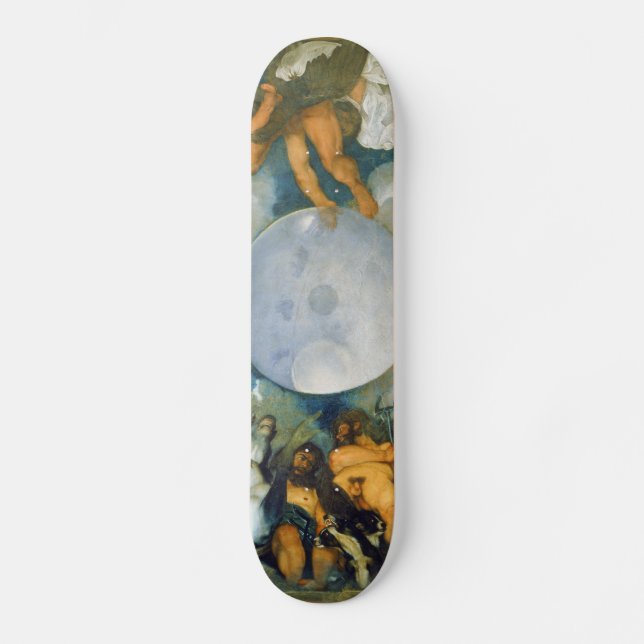 Jupiter Neptune and Pluto by Caravaggio in 1597 Skateboard (Front)