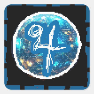 Jupiter Night Square Sticker