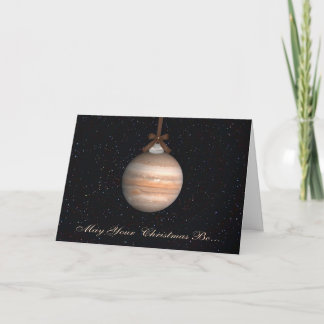 Jupiter Planet Christmas Greeting Card