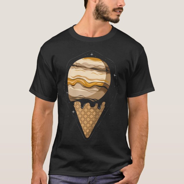 Jupiter Planet Galaxy Space Astronomer T-Shirt (Front)