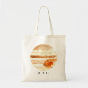 Jupiter Planet Watercolor Tote Bag