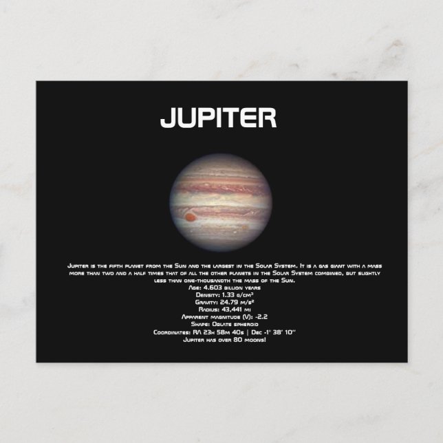 Jupiter Postcard (Front)