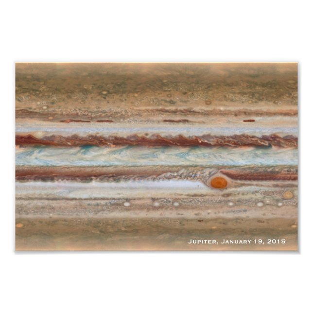 Jupiter Red Spot Close-Up Photograph (Front)
