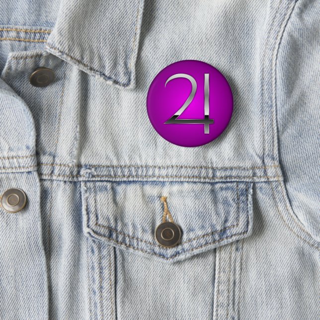 Jupiter symbol 6 cm round badge (In Situ)
