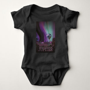 Jupiter Travel by Hot Air Balloon Bighty Auroras Baby Bodysuit
