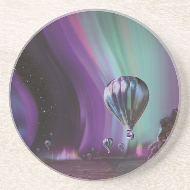 Jupiter Travel by Hot Air Balloon Bighty Auroras Coaster (Front)