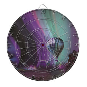 Jupiter Travel by Hot Air Balloon Bighty Auroras Dartboard