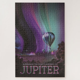 Jupiter Travel by Hot Air Balloon Bighty Auroras Jigsaw Puzzle