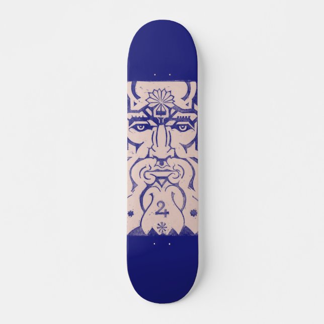 Jupiter Zeus King of Gods Greek Mythology Blue Skateboard (Front)