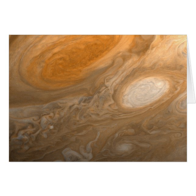 Jupiter's Great Red Spot from Voyager 1 Card (Front Horizontal)