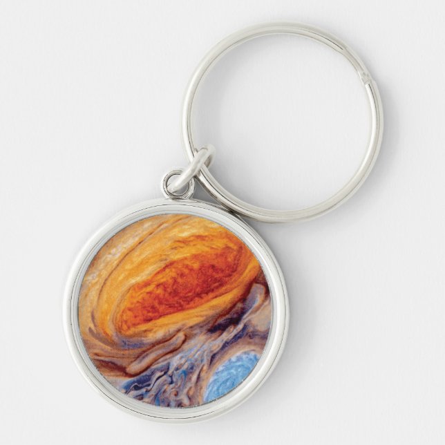 Jupiter's Great Red Spot - NASA Voyager Photo Key Ring (Front)